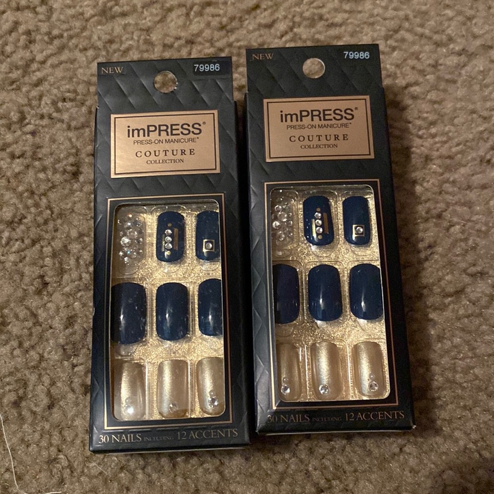 Impress couture nails.